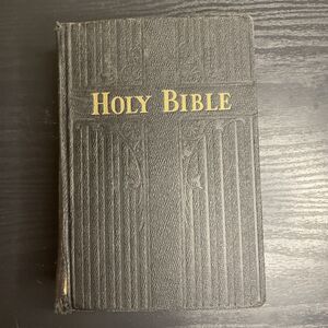 1960 Holy Bible New Catholic Edition Leather Original Owner sister Of The Church